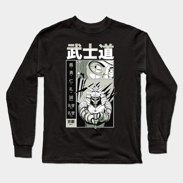 Japan Samurai Bushido Warrior Long Sleeve T-Shirt by Emart